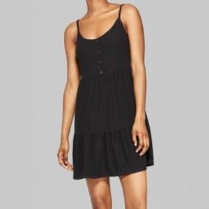 Black Scoop Neck Dress (L)